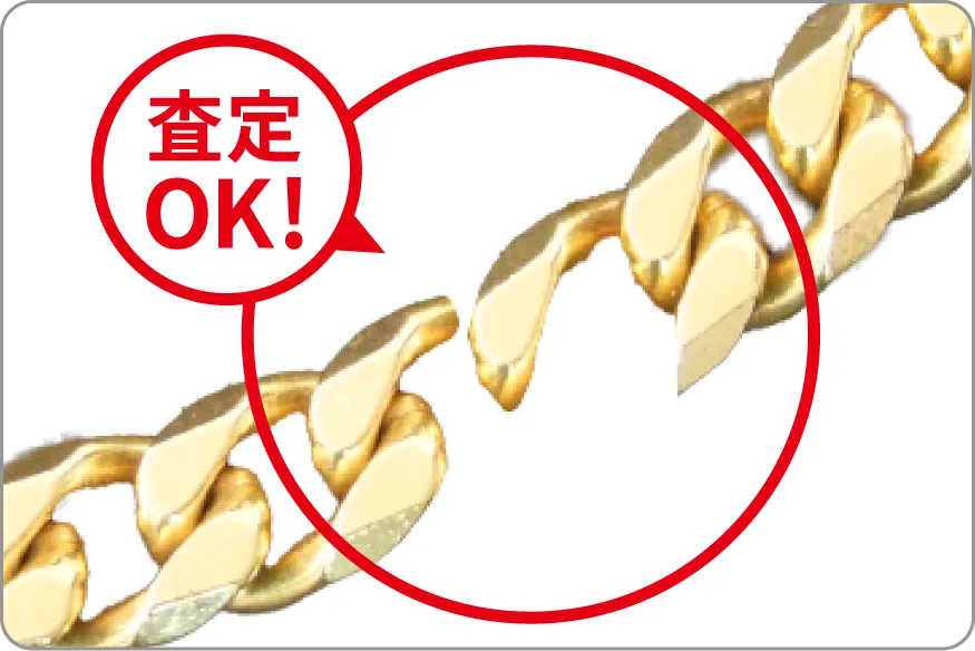 変形・ちぎれている