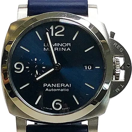 オフィチーネ・パネライ ルミノールマリーナ SS/レザー/ラバー ブルー PAM01313