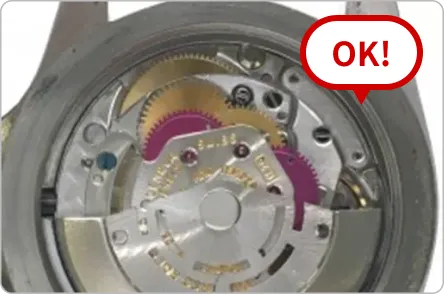 内部の錆、破損