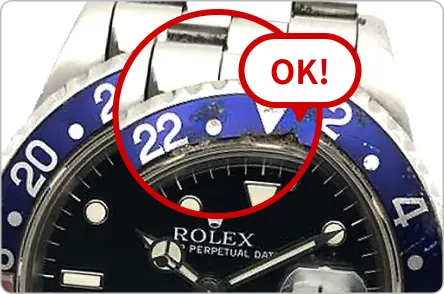 目立つキズがある