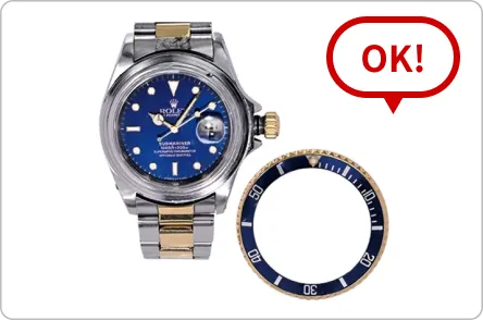 ベゼルが外れている