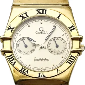 オメガ コンステレーション 396.1070 SS/YG 電池式 アイボリー