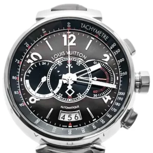 ルイ・ヴィトン タンブール クロノグラフ ヴォワイヤージュ ブラウン リミテッド Q102A SS