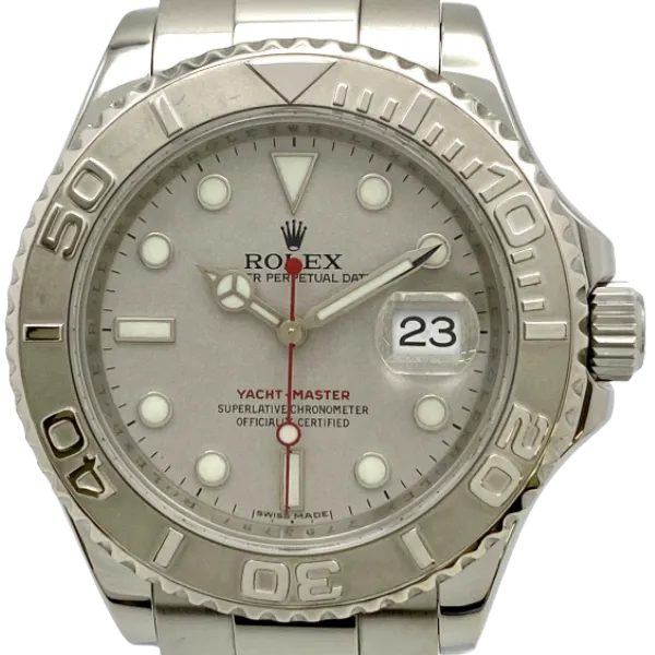 ロレックス ヨットマスター ロレジウム PT/SS シルバー 16622