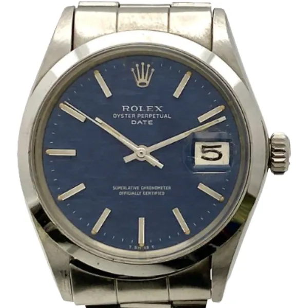 ロレックス オイスターパーペチュアル デイト 1500 ネイビー