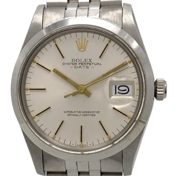 ロレックス オイスターパーペチュアルデイト 15000 シルバー