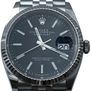 ロレックス デイトジャスト WG/SS ブラック 126234