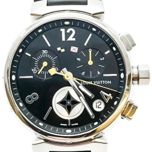 ルイ・ヴィトン タンブール クロノグラフ ラブリーカップ Q11BG SS