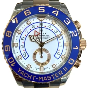 ロレックス ヨットマスターII SS/RG ホワイト ベンツ針 116681