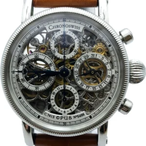クロノスイス CH7523 SS/革 自動巻式 文字盤スケルトン