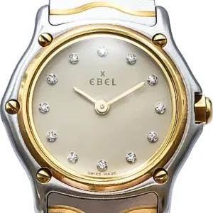 エベル クラシックウェーブ 18K YG/SS 電池式