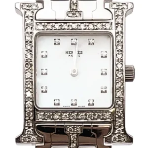 エルメス Hウォッチ シルバー HH1.210 SS 電池式 シルバー