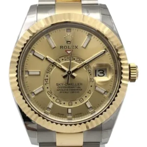 ロレックス スカイドゥエラー YG/SS シャンパンゴールド 326933