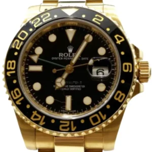 ロレックス GMTマスターII YG ブラック 116718LN
