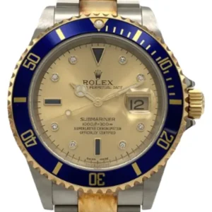 ロレックス サブマリーナー デイト YG/SS シャンパンゴールド 16613SG