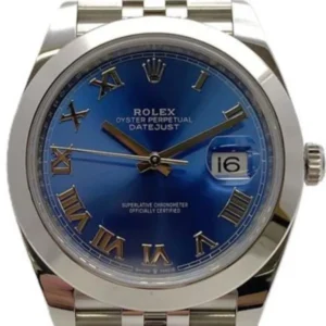 ロレックス デイトジャスト SS ブルー 126300