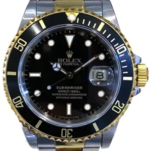 ロレックス サブマリーナー デイト YG/SS ブラック 16613LN