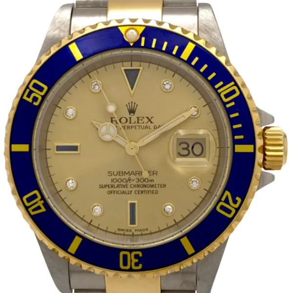 ロレックス サブマリーナー デイト YG/SS ゴールド 16613SG