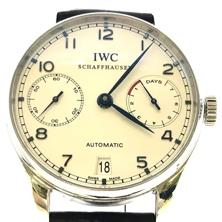 IWC ポルトギーゼ7デイズ IW200107 SS/レザー ホワイト