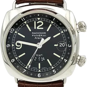 パネライ ラジオミールGMT アラーム PAM00098SS ブラック