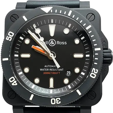 ベル&ロス DIVER BLACK MATTE BR 03-92-DIV-C-01296 セラミック/ラバー 自動巻式 ブラック