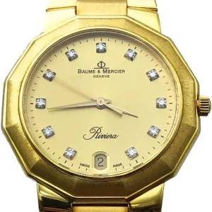 ボーム&メルシエ リビエラ 87012.9 18KYG 電池式 ゴールド