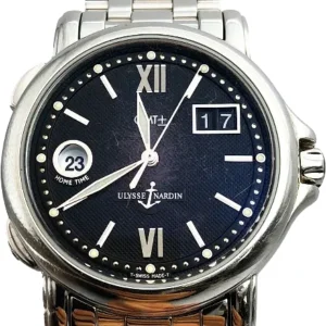ユリスナルダン サンマルコGMT 223-88 2704 SS 自動巻式 ブラック