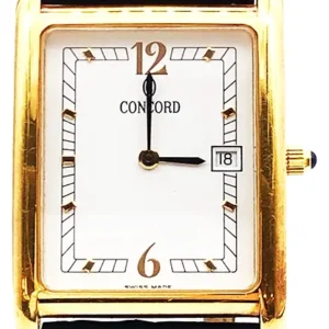 コンコルド 50-46-425 K18YG/レザー 電池式 ホワイト