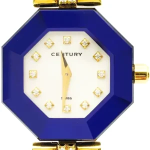 センチュリー タイムジェム K18YG 電池式 ホワイト