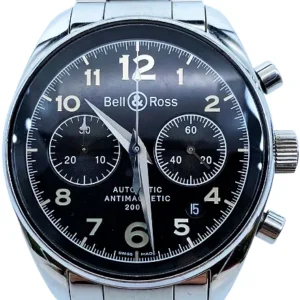 ベル&ロス ヴィンテージ126クロノグラフ 130S10307 SS 自動巻式 ブラック
