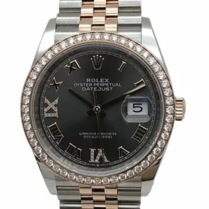 ロレックス デイトジャスト 126281RBR　ブラック　ローマインデックス