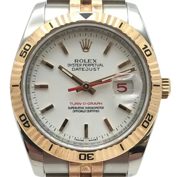 ロレックス デイトジャスト ターノグラフ 116261 ホワイト