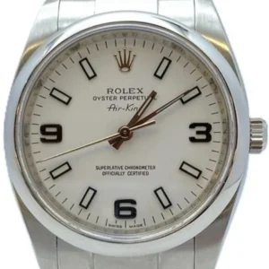 ロレックス エアキング 114200　ホワイト