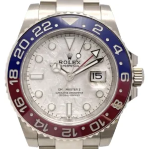 ロレックス GMTマスターⅡ 126719BLRO シルバー メテオライト