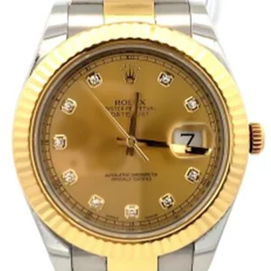 ロレックス デイトジャスト 116333G 10Pダイヤモンドインデックス