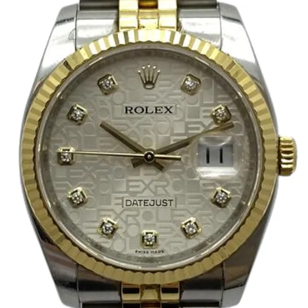 ロレックス デイトジャスト 116233G 10Pダイヤモンドインデック