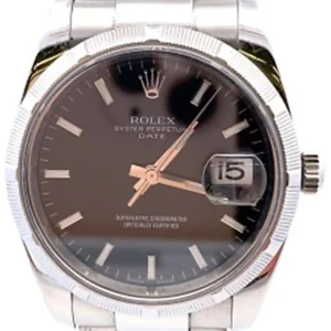 ロレックス オイスターパーペチュアルデイト 115210  ブラック