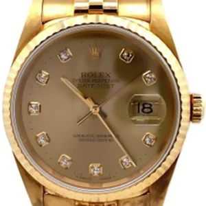 ロレックス デイトジャスト 16238G　10Pダイヤモンドインデックス