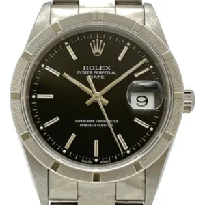 ロレックス オイスターパーペチュアルデイト 15210 ブラック