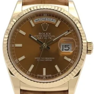 ロレックス デイデイト 118138 ブラウン