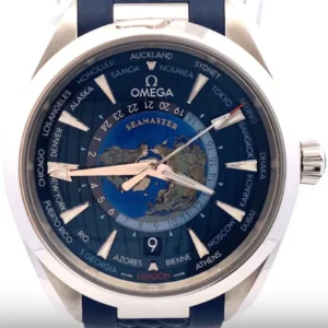 オメガ アクアテラ GMT ワールドタイマー 220.12.43.22.03.001