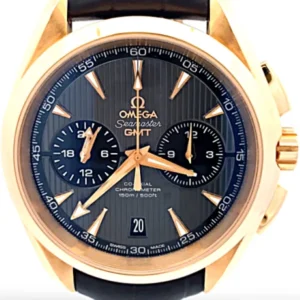 オメガ シーマスター コーアクシャル アクアテラ クロノグラフ GMT 231.53.43.52.06.001