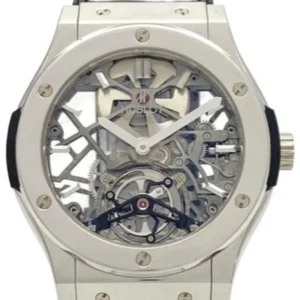 ウブロ クラシック フュージョン スケルトントゥールビヨン 505.TX.0170.LR