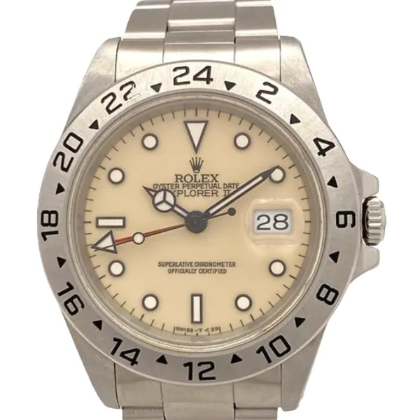 ロレックス エクスプローラーⅡ 16550 アイボリー