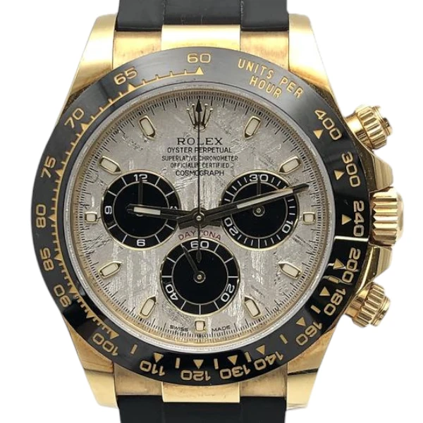 ロレックス デイトナ YG/ラバー シルバー 116518LN