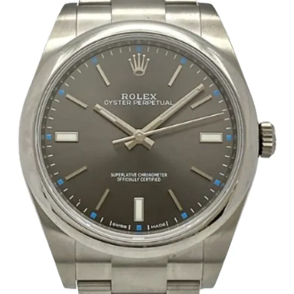 ロレックス オイスターパーペチュアル 114300 グレー