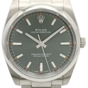 ロレックス オイスターパーペチュアル 114200 グリーン