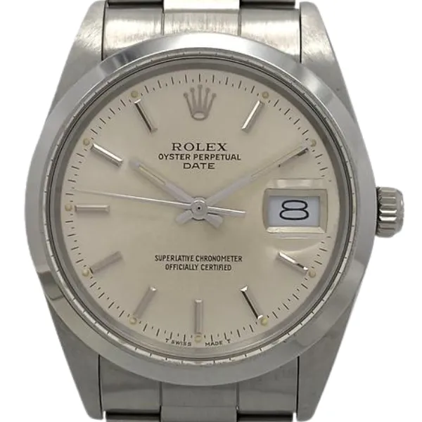 ロレックス オイスターパーペチュアルデイト 15000 シルバー