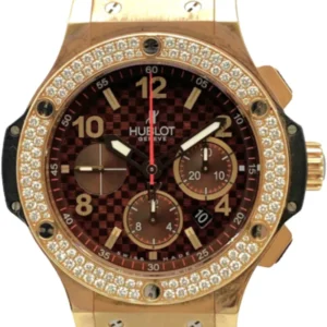 ウブロ ビッグ・バン カプチーノゴールド ダイヤモンド 301.PC.1007.RX.114