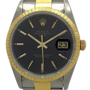 ロレックス オイスターパーペチュアルデイト 15223 ブラック